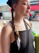 Load image into Gallery viewer, Clip in Feather Hair Charms - Boho Festival Hair Accessories
