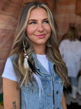 Load image into Gallery viewer, Clip in Feather Hair Charms - Boho Festival Hair Accessories