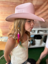 Load image into Gallery viewer, Clip in Hair Extension with Feather Hair Charm