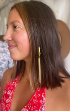 Load image into Gallery viewer, Gold Tassel Hair Charm - Festival Hair Accessories