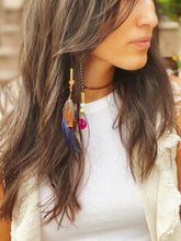 Load image into Gallery viewer, Navy Feather Valier, HairValier