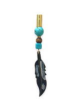 Load image into Gallery viewer, Turquoise Feather Valier, Hairvalier