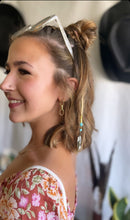 Load image into Gallery viewer, Rustic Feather Hair Charm - Boho Festival Hair Accessories 
